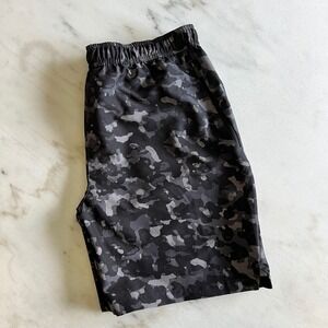 Eastbay Men's Camo Training Athletic Shorts‎ Zipper Pockets Large Activewear